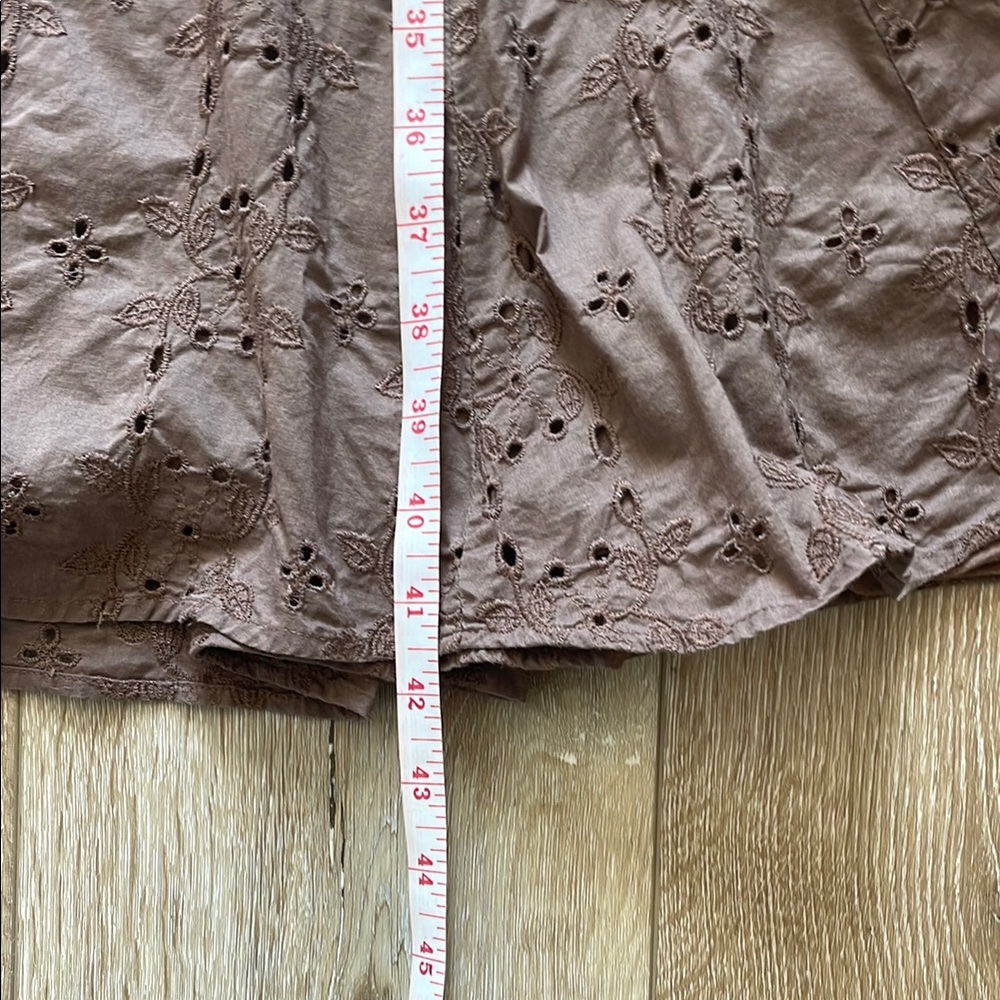 CAbi Faux Wrap Dress Floral Brown Sz 6 - Picture 9 of 13